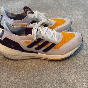 adidas Ultraboost Athletic Shoes - yellow,white, maroon